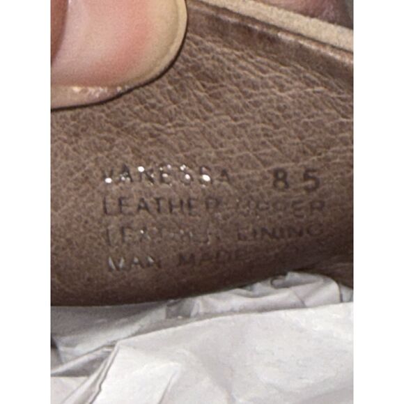 Chocolat Blu Chunky Heels Slip On Platform Mule Suede Leather Beige Wood Y2K 8.5 - Picture 15 of 16